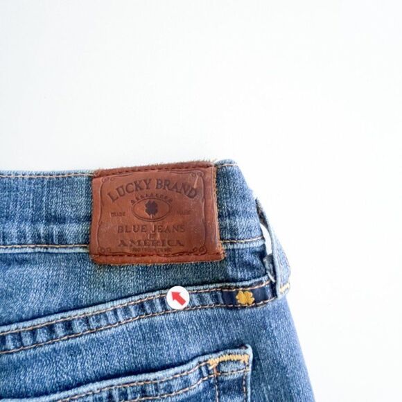 Lucky Brand Women's Jeans Swirl Sweet'N Straight Dragon Alley Blue Size 0 / 25 - Picture 12 of 12